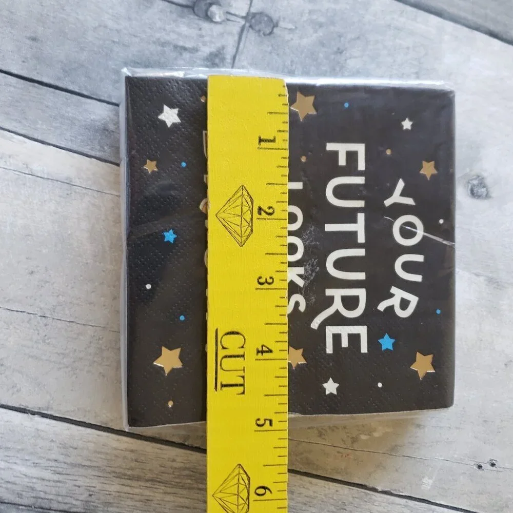 NWT - Your Future Looks Bright - Graduation Paper Napkins Set of 32